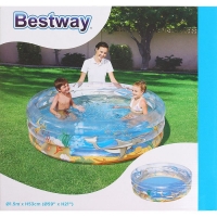 Бассейн надувной Тропические фрукты 150х53см 51045 Bestway