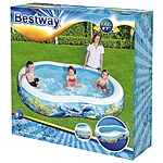Бассейн надувной Подводный мир 262х157х46см 54118 Bestway