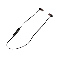 Наушники беспроводные LuazON, на магнитах, металический корпус, чёрные