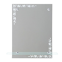 Зеркало, настенное, с полочкой, 60×45 см