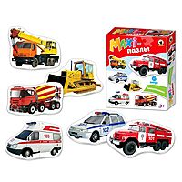 Макси-пазлы Спецтехника 6 картинок