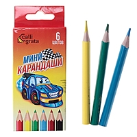 Карандаши 6 цветов МИНИ Calligrata Машинка