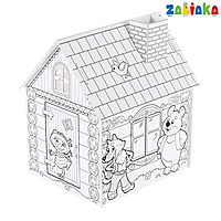 ZABIAKA Домик-раскраска "Терем-теремок" 3 в 1