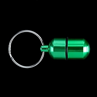 Адресник для вложения записки широкий, капсула 2,2 х 1,3 см, микс цветов