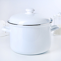 Кастрюля 6,0л цил.  б/деколи