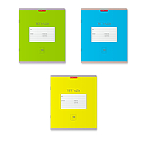 Тетрадь 18 листов, клетка, Erich Krause «Классика Bright», картонная обложка 170 г/м2, МИКС