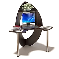 Компьютерный стол, 1000 × 1000 × 1560 мм, цвет венге