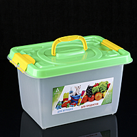 Бокс универсальный 10 л 359×242×211мм, для игрушек и продуктов