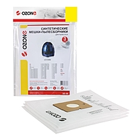 Мешки-пылесборники SE-08 Ozone синтетические для пылесоса, 3 шт