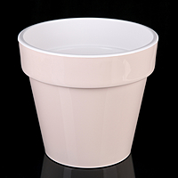 Кашпо "Порто" со вставкой 9,0л, цвет жемчуг