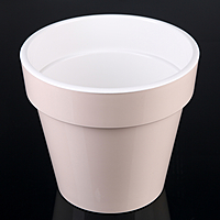 Кашпо "Порто" со вставкой 6 л, цвет жемчуг