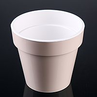 Кашпо "Порто" со вставкой 2,4л, цвет жемчуг