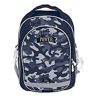 Рюкзак школьный с эргономической спинкой Calligrata Бонус 37x27x16 см для мальчика, «Милитари»