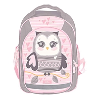 Рюкзак школьный с эргономической спинкой Calligrata Бонус 37x27x16 см для девочки, «Совушка»