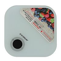 Весы кухонные Endever KS-530, электронные, до 5 кг, закаленное стекло, белые