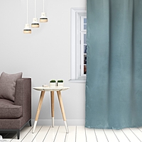 Штора портьерная Этель 250×265 см, двусторонний блэкаут, цвет Серо-голубой, пл. 240 г/м²