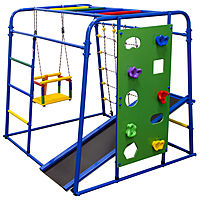 Детский спортивный комплекс Start baby 2, 1200 × 1330 × 1230 мм, цвет синий/радуга