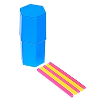 Набор счётные палочки, 20 штук 6-и гранных флуоресцентных, РСЧ20