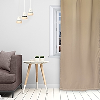 Штора портьерная «Этель» 130×300 см, двусторонний блэкаут, цвет Бежевый, пл. 240 г/м², 100% п/э