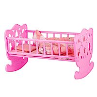 Кровать кукольная, с комплектом белья: матрас, подушка, одеяло (48х30см)