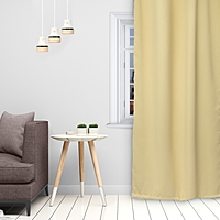 Штора портьерная «Этель» 130×300 см, двусторонний блэкаут, цв. Кремовый, пл. 240 г/м²,100 п/э