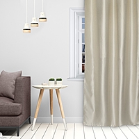 Штора портьерная «Этель» 145×265 см, двусторонний блэкаут, цвет Серебряный, пл. 240 г/м², 100% п/э