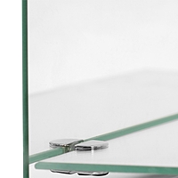 Зеркало «Райские птицы», с пескоструйной графикой и фьюзингом, настенное, с полочкой, 35×45   434839