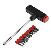 Отвертка с набором бит LOM, 11 предметов