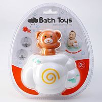 Игрушка для игры в ванне «Мишка на облачке», с брызгалкой