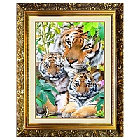 Алмазная мозаика "Забота"  40x30см, 38 цветов SP-18