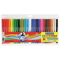Фломастеры Centropen Colour World 7550/30 ТП, 1.0 мм, 30 цветов, в блистере