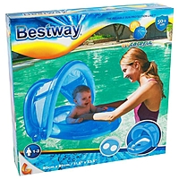 Круг для плавания с сиденьем и тентом от солнца, МИКС Bestway