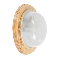 Светильник НБО 03-60-011 УХЛ4, 60 Вт, Е27, 220 В, IP54, ∅220, цвет клен