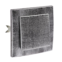 Выключатель "Элект" VS 16-131-ЧС, 1 клавиша, скрытый, 6А, цвет черный под серебро