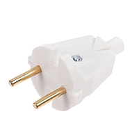 Вилка штепсельная "Элект" В6-001, УХЛ4, 6 А, 250 В, IP20