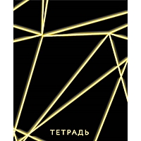 Тетрадь 96 листов клетка "Неон", белизна 95%, обложка мелованный картон, микс