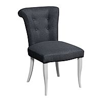 Стул «Венеция», ткань рогожка китон, опоры белые, цвет графит