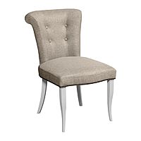 Стул «Венеция», ткань рогожка китон, опоры белые, цвет бежевый