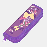 Пенал 1 секция 65 х 190 мм, ламинированный картон Calligrata "Бабочки"