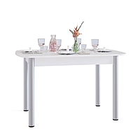 Кухонный стол, 800 × 1200(1646) × 756 мм, цвет белый