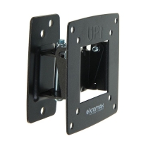 Кронштейн Kromax OPTIMA-102, для ТВ, наклонно-поворотный, 10"-28", 68.5 мм от стены, черный