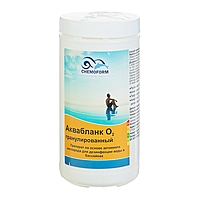 Активный кислород в гранулах для дезинфекции воды в бассейнах Аквабланк О2 гранулированный 1 кг   51