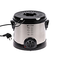 Фритюрница Kitfort КТ-2011, 1200 Вт, 1.5 л, серебристая