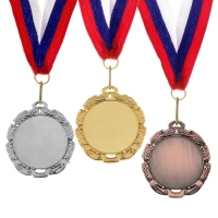 Медаль под нанесение 009 серебро