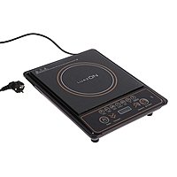 Плитка индукционная LuazON LIP-001, 2100 Вт, 10 режимов, керамика, черный