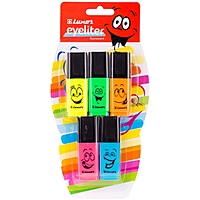 Набор маркеров текстовыделителей 5 цветов, 1-4.5 мм Luxor Eyeliter, блистер