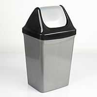 Ведро для мусора с плавающией крышкой, 15л, цвет МИКС