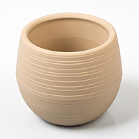 Кашпо "Дуэт", 0,5л, цвет кофе с молоком