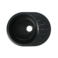 Мойка кухонная из камня MARRBAXX Тейлор Z10Q4, 575х440х215 мм, глянцевая, черная