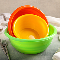 Комплект мисок: 1,2 л;2,1 л;3,2 л.